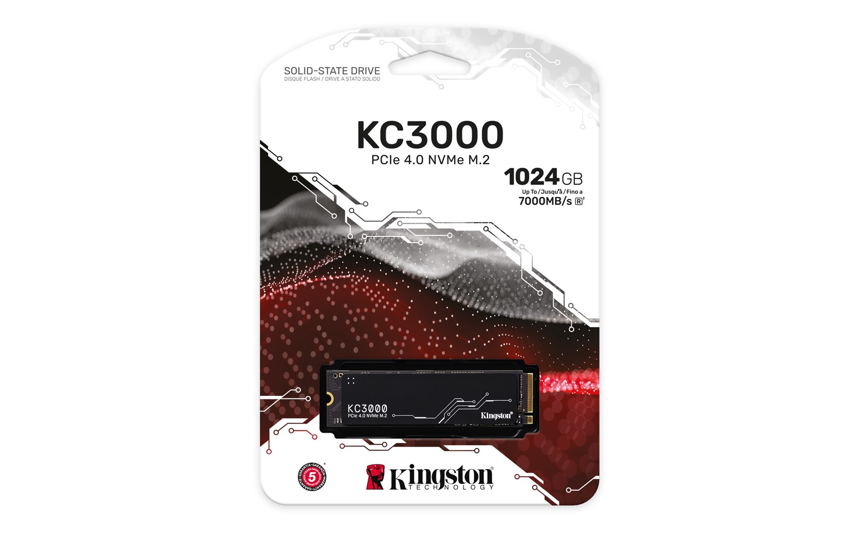 Disk SSD Kingston KC3000, 1 TB, M.2, PCIe 4.0, NVMe, i zi