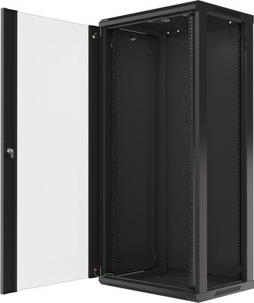 Kabinet muror rrjeti Lanberg WF01 6427 10B, 27U, 19", i zi