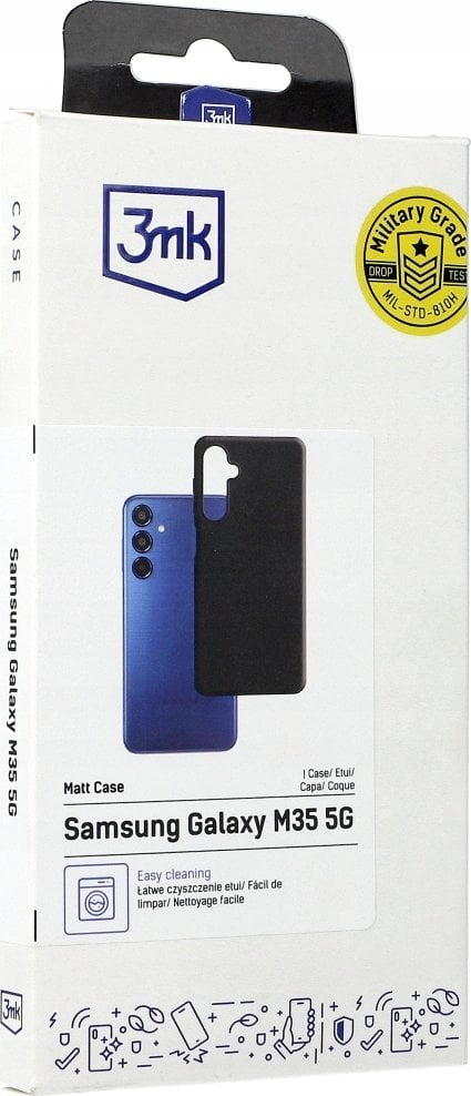 Këllëf telefoni 3MK Matt Case, Samsung Galaxy M35 5G, TPU, i zi