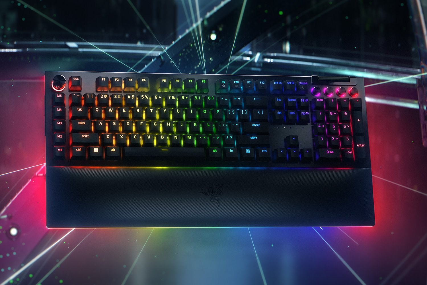 Tastierë Razer BlackWidow V4 Pro, RGB Green Switch, e zezë