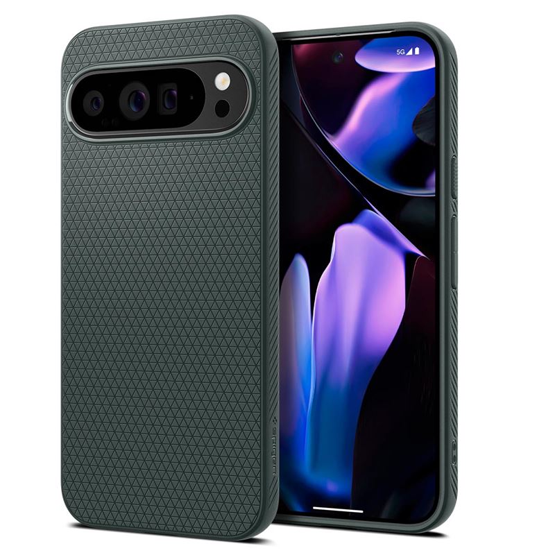 Mbrojtëse Spigen Liquid Air për Google Pixel 9 Pro XL, e gjelbër