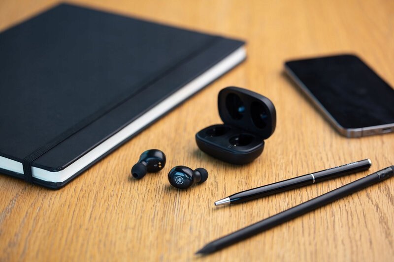 Kufje wireless GoGEN TWS Crew 02, Bluetooth 5.3, IPX4, të zeza