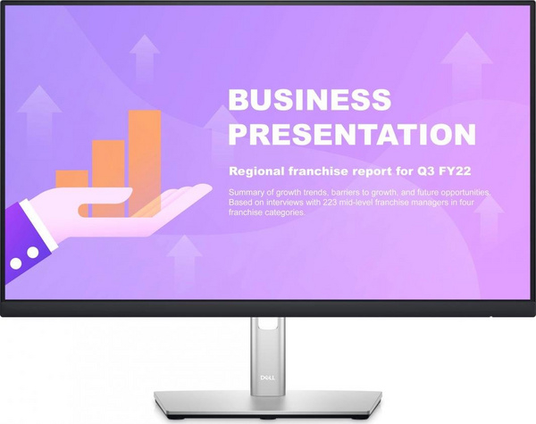 Monitor Dell P2722HE (210-AZZB), 27", Full HD, i zi/i argjendtë