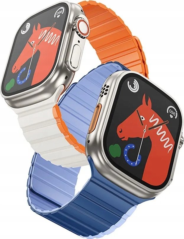 Rrip dore Hoco AS102 për Apple Watch 38 40 41mm, silikon, mbyllje magnetike, blu e errët