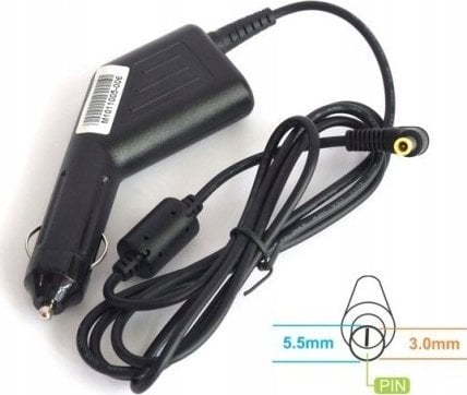 Adapter karikues për makinë Energy4U CA31, 19V 4.74A 91W, prizë 5.5x3.0mm me PIN, për laptop Samsung