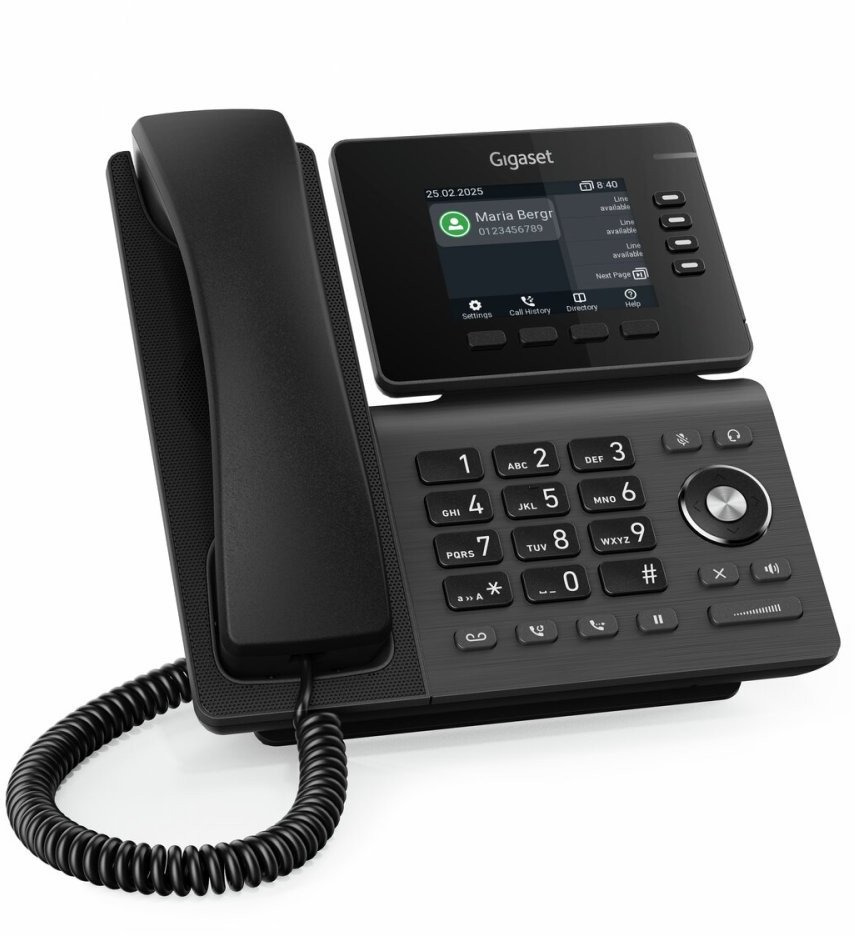 Telefoni në tavolinë Gigaset P810 IP PRO, ekran 3.36", PoE, i zi