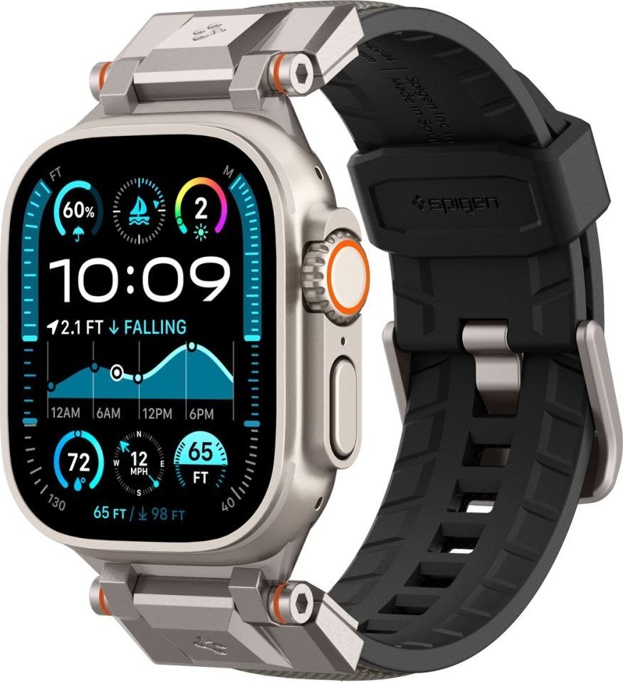 Rrip ore Apple Spigen DuraPro Armor, për Apple Watch 49mm 46mm 45mm 44mm, gri