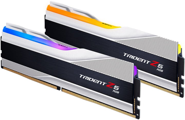 Module të memories G.Skill Trident Z5 RGB 32GB (2x16GB) DDR5 6000 CL40, të argjendta