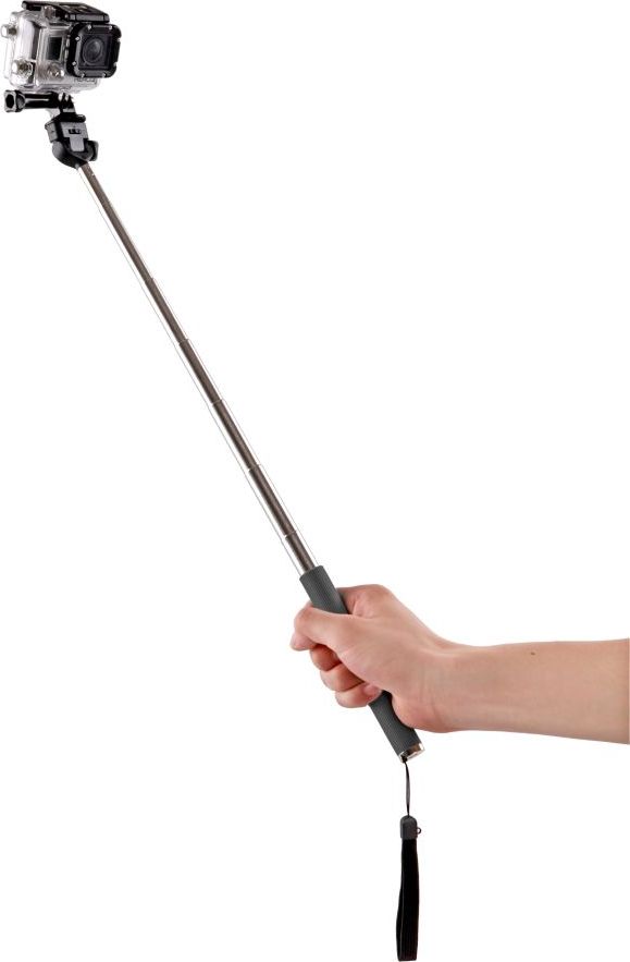 Selfie стик Xrec Monopod, до 110 cm, со држач за телефон, црн