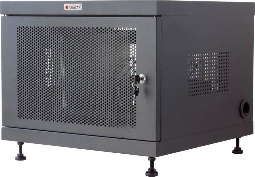 Dollap karikimi Techly Charging Cabinet, 14 laptopë, çelik, gri