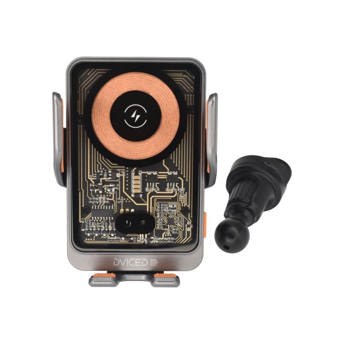 Dviced Wireless Induction Car Mount Charger, Gray