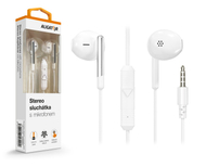 Kufje ALIGATOR AE008, Stereo, 3.5mm Jack, me mikrofon, të bardha