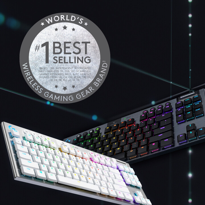 Tastierë Logitech G915 TKL Lightspeed, GL Tactile, US, e zezë