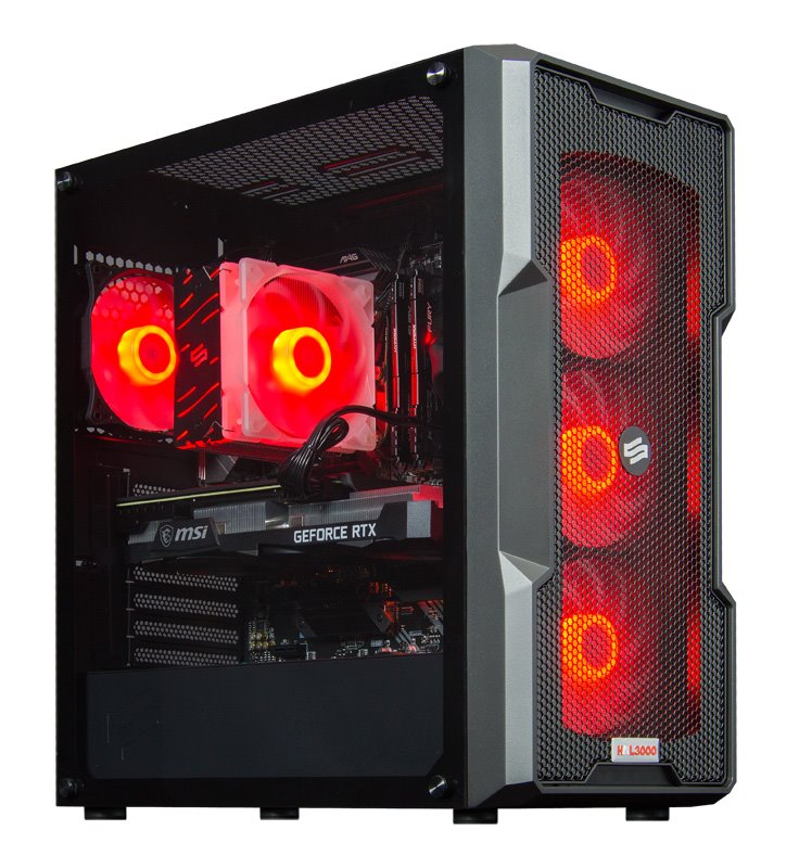 Kompjuter HAL3000 Alfa Gamer Pro 3070, AMD Ryzen 5 5600X, 16GB RAM, 1TB SSD, RTX 3070, i zi