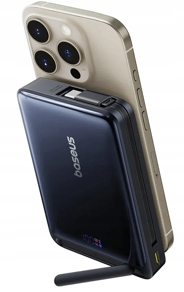 Karikues portativ Baseus Nomos Qi2 Magnetic, 10000mAh, 45W, i zi