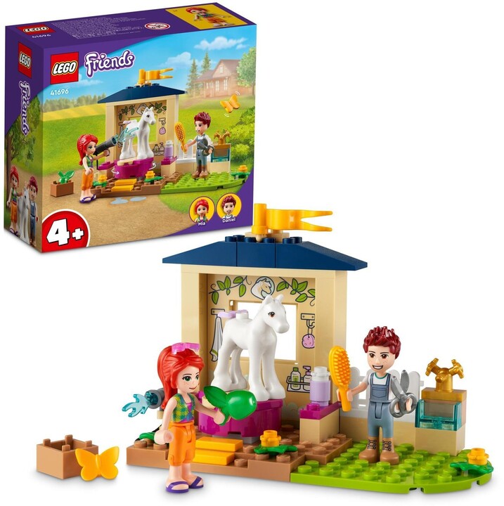Set lodër LEGO® Friends 41696 Pony cleaning in the stable, 60 pjesë