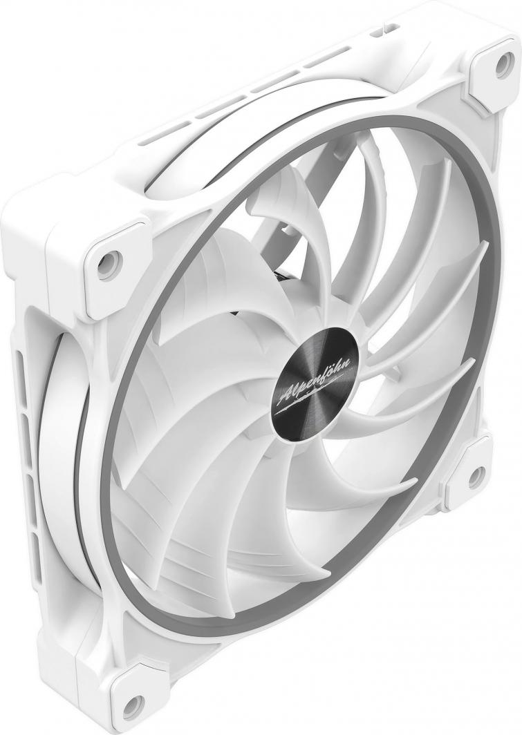 Ventilator për kompjuter Alpenfohn Wing Boost 3 ARGB, i bardhë