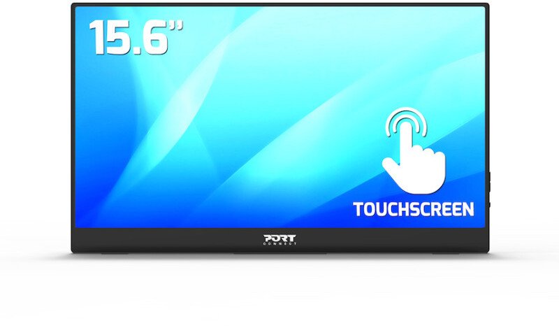 Monitor portativ Port Designs 902101T, 15.6", Full HD, me prekje, i zi