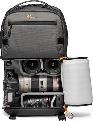 Çantë shpine fotografike Lowepro Fastpack Pro BP250 AW III, për kamera DSLR, gri