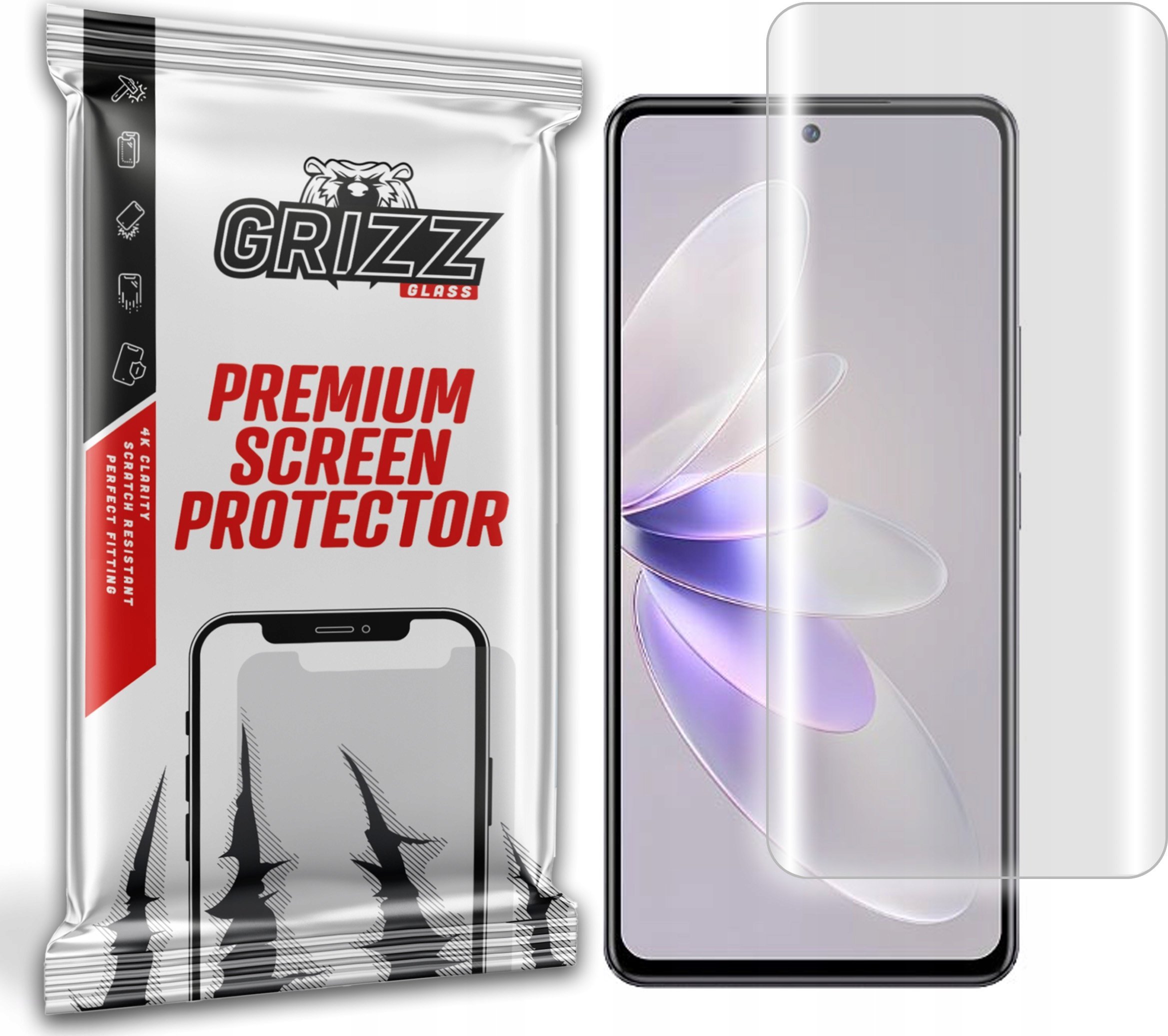 Mbrojtëse ekrani GrizzGlass Hydrofilm Hydrogel, për Vivo S16e, transparente