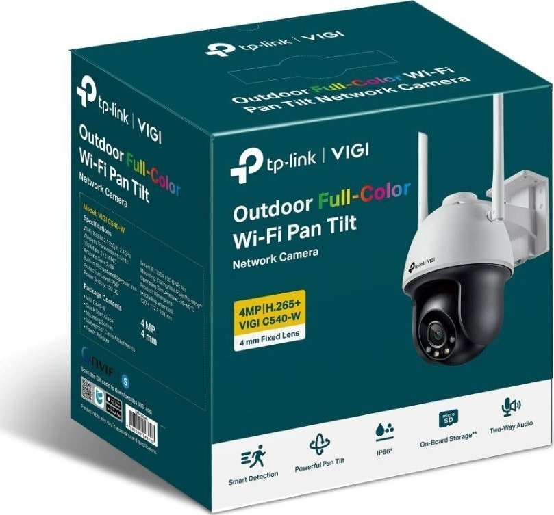 Kamerë IP TP-Link VIGI C540-W, 4MP, WiFi, e bardhë