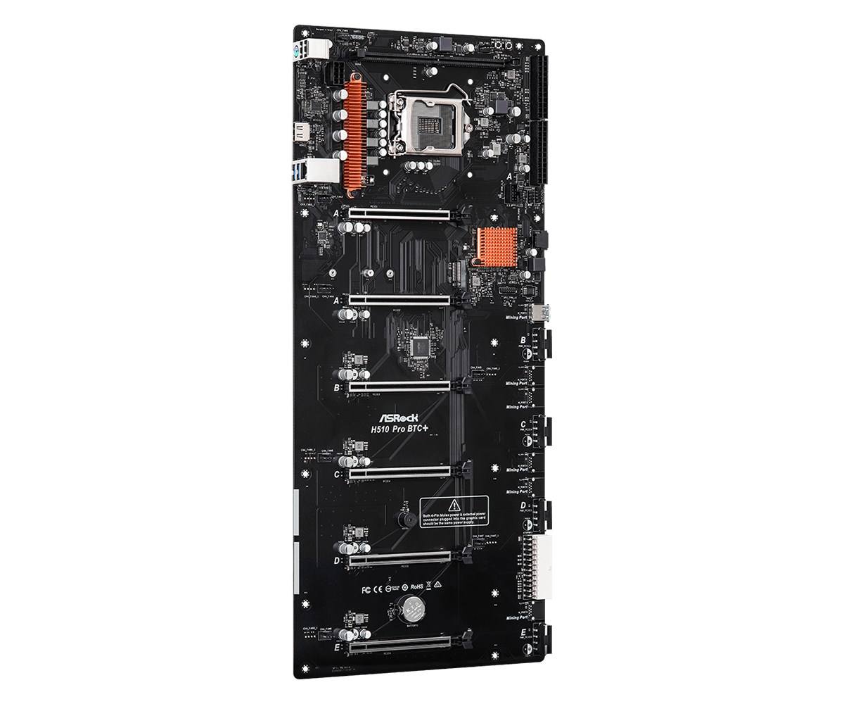 Pllakë amë Asrock H510 Pro BTC+ Intel H510 LGA 1200
