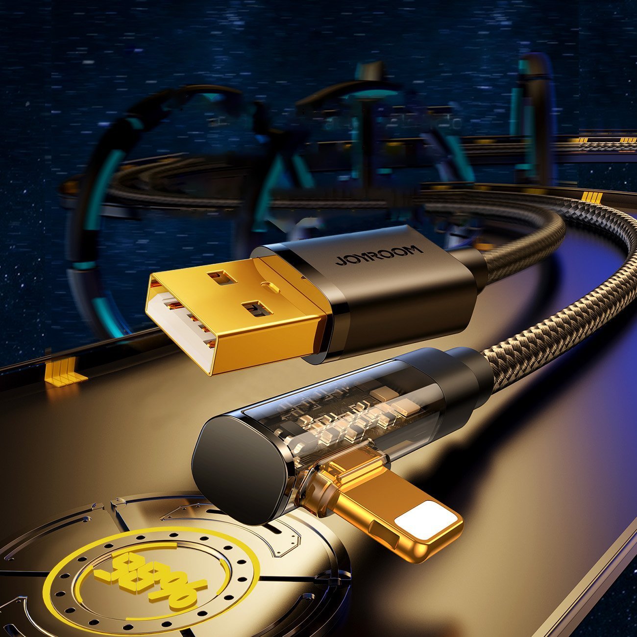 Kabllo Joyroom JYR653 USB A në Lightning, 1.2 m, e zezë