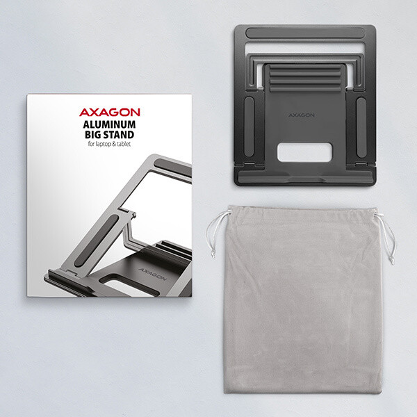 Mbajtëse Axagon për laptop 10-16", alumin