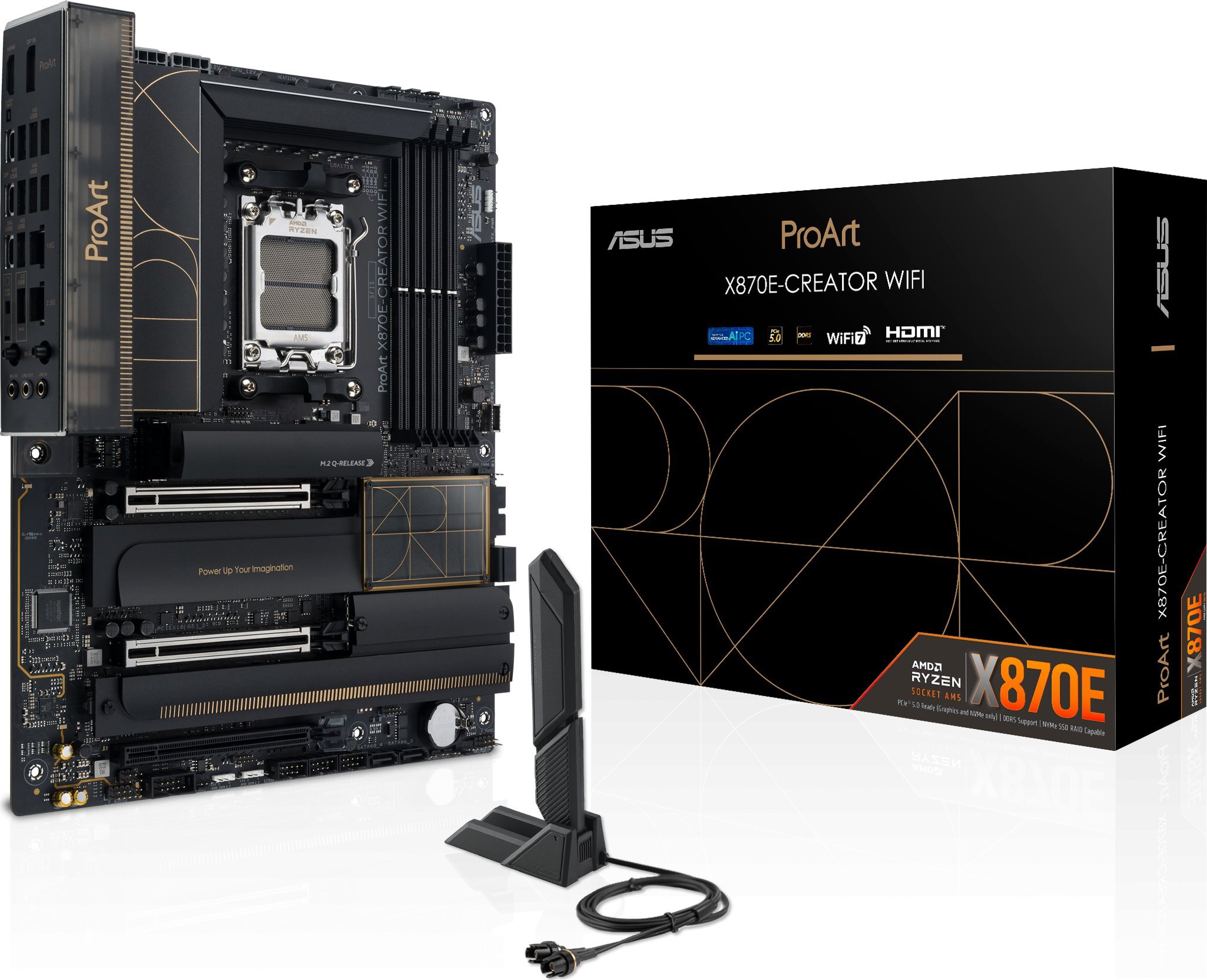 Pllakë amë ASUS ProArt X870E Creator WIFI, AMD Socket AM5, DDR5 deri 192GB, e zezë
