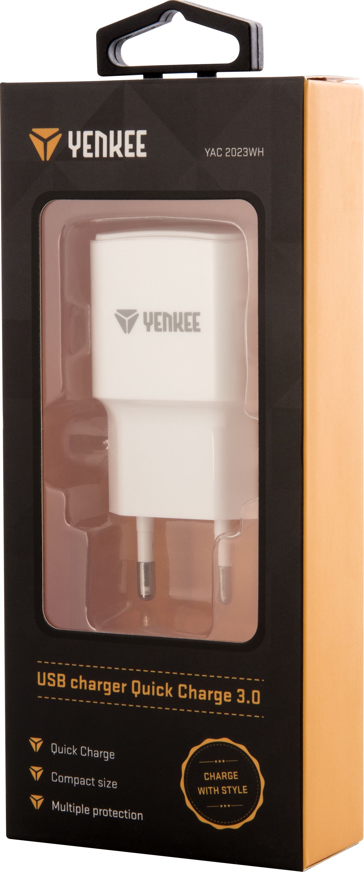 Karikues USB Yenkee YAC 2023WH, 1x USB A, 2.4A, i bardhë