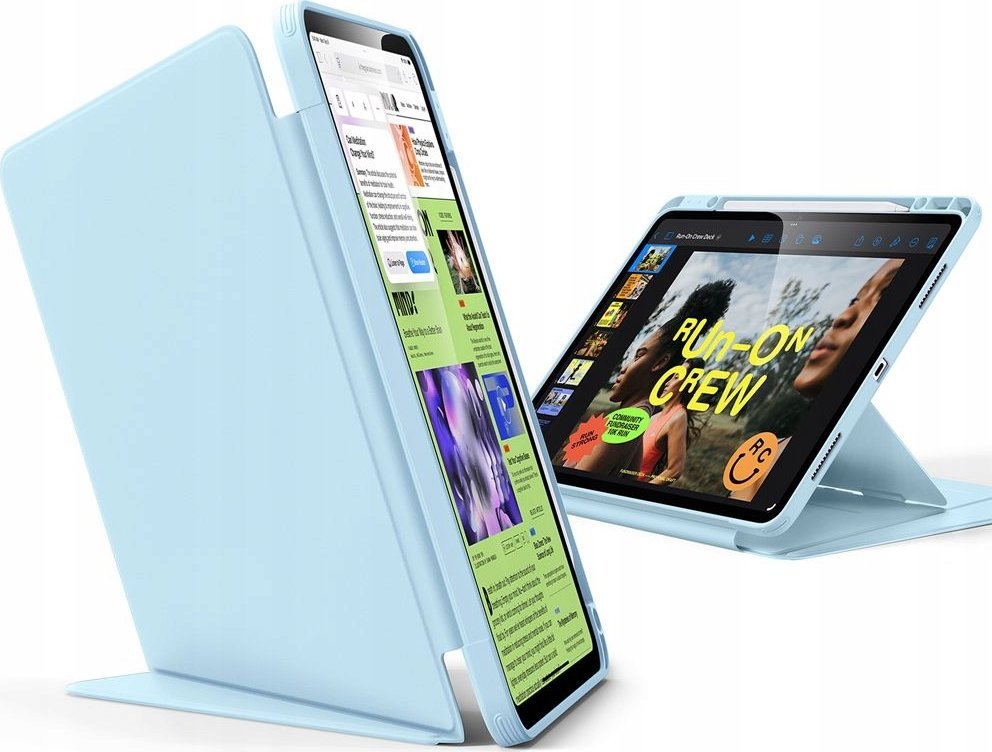 Mbulesë tablet ESR Flip Hybrid për iPad Air 13 2024 2025, me mbajtëse, gri