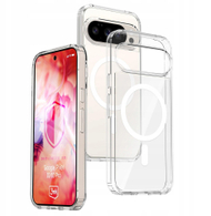 Футрола за телефон 3MK Armor MagCase за Google Pixel 10 Pro, компатибилна со Mag, проѕирна