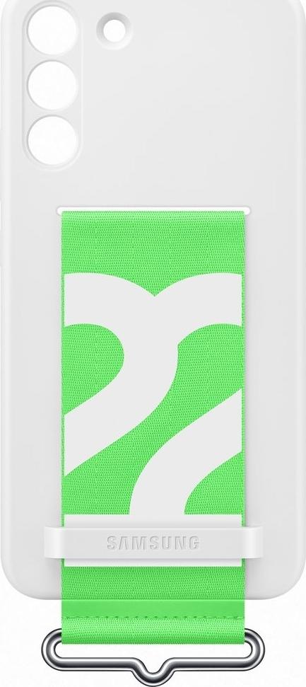 Mbulesë silikoni Samsung EF-GS906T, me rrip, për Galaxy S22 Plus, e bardhë