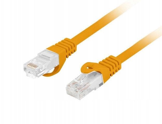 Kabllo patchcord rrjeti CAT6 UTP LSZH, 0.25m, bakër CU, portokalli