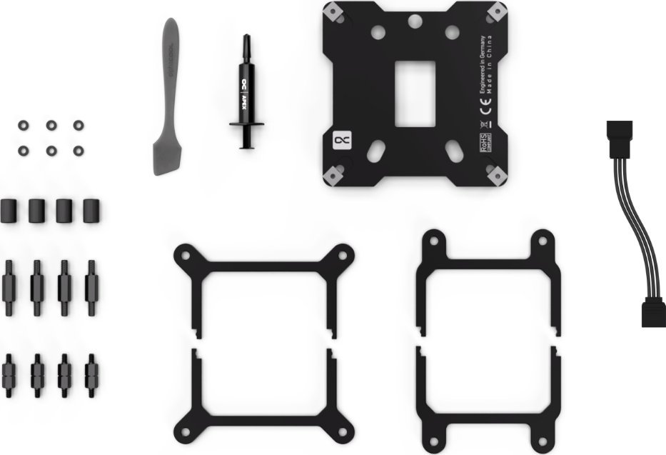 Ftohës uji CPU Alphacool Core 1 Aurora, ARGB, i zi