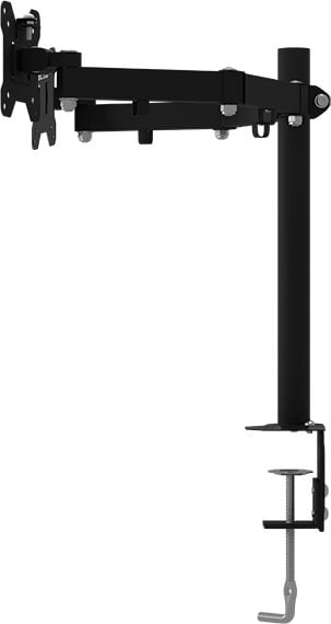 Mbajtës tavoline për dy monitorë BLOW Drk Pro 2 76-871, rregullim lartësie dhe këndi, i zi