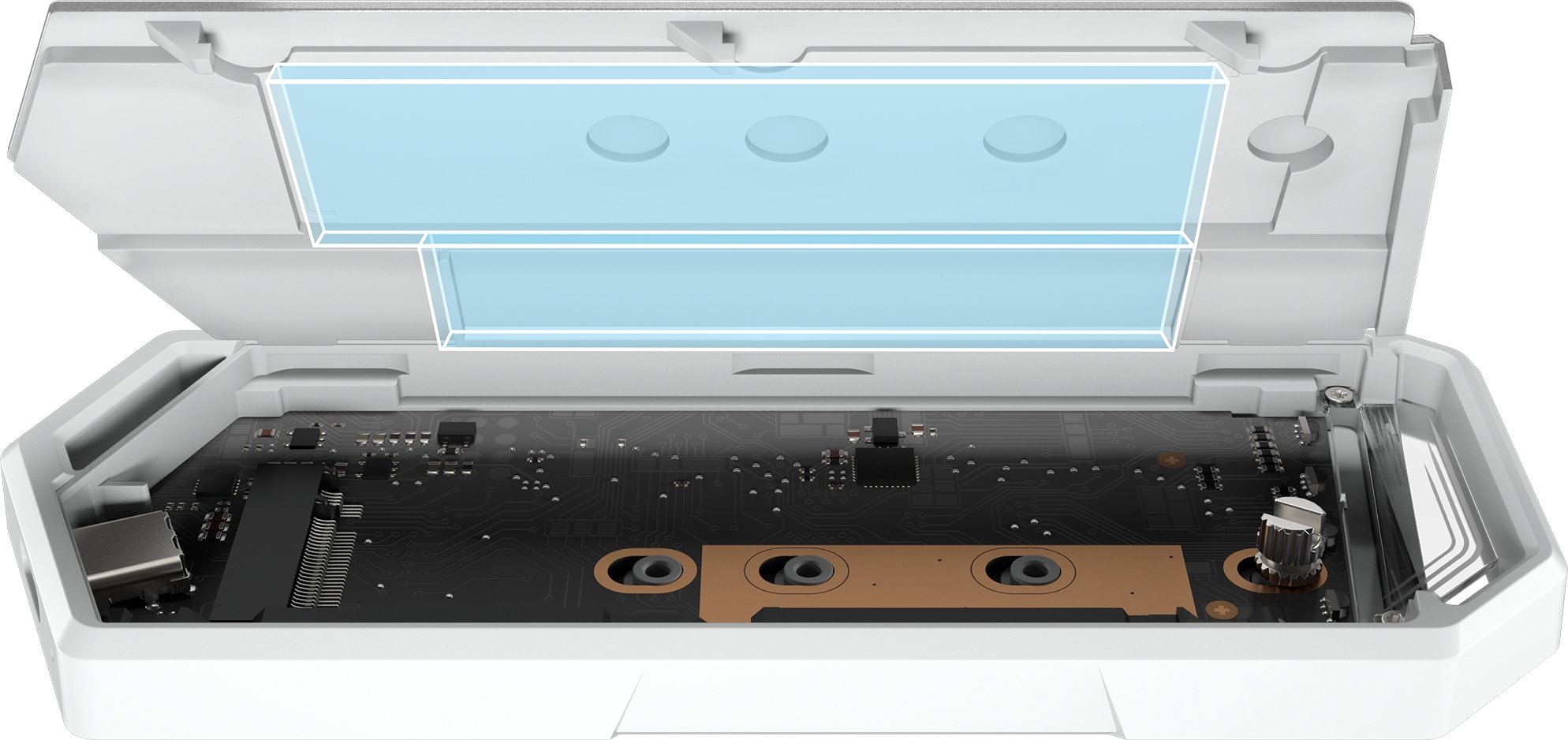 Кутија SSD ASUS ROG Strix Arion Miku, за M.2, USB, бела