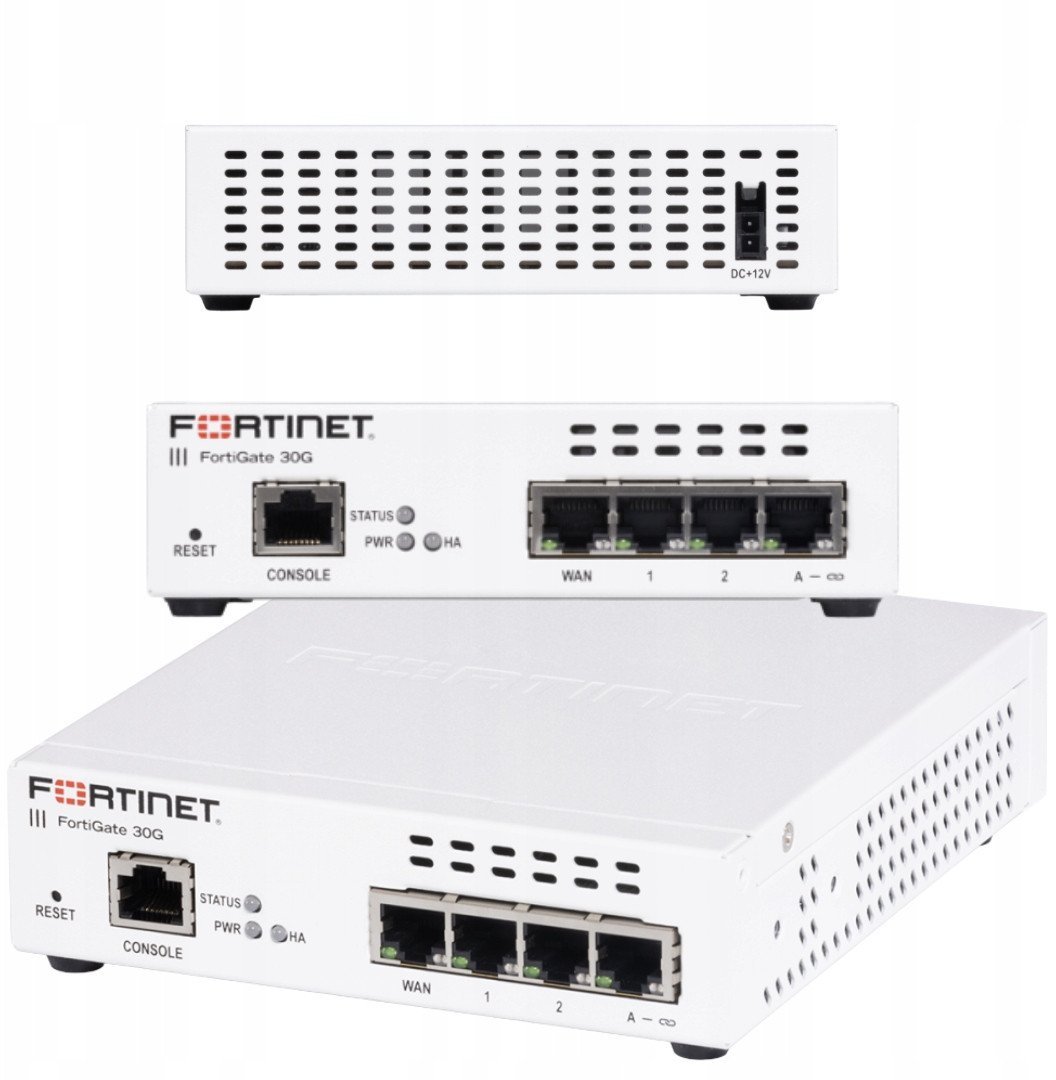 Уред за безбедност Fortinet FortiGate 30G, 1GbE, Wi-Fi 6, за на маса