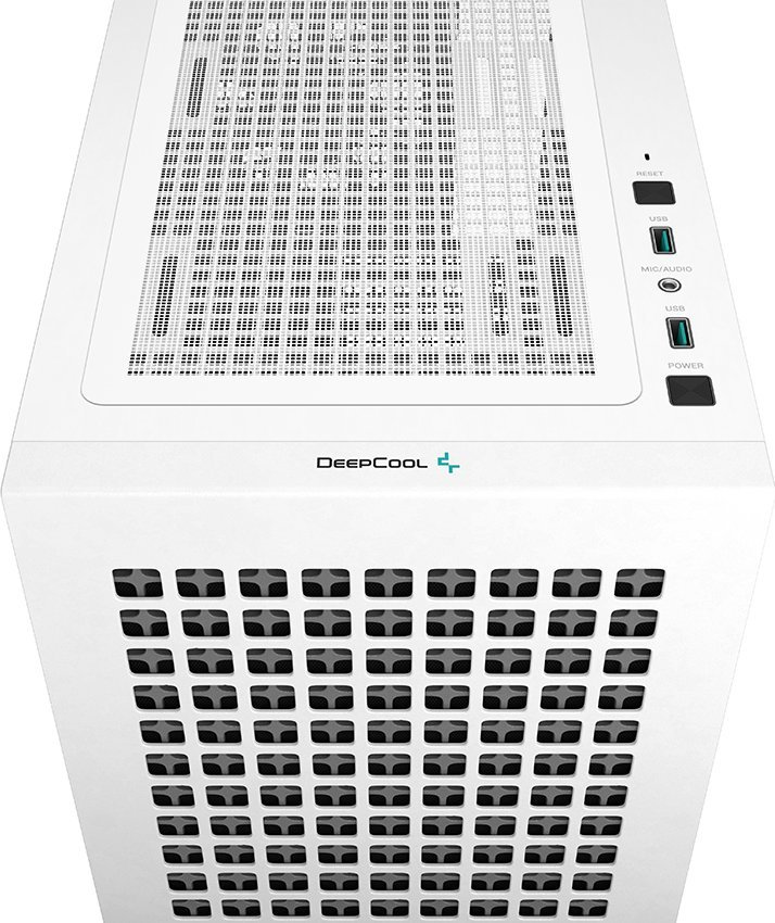 Куќиште за компјутер Deepcool CH370, бело, Midi Tower
