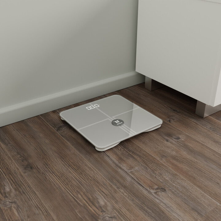 Peshore e mençur Tesla Smart Composition Scale Style Wi-Fi, e bardhë