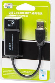 Adapter rrjeti USB në RJ45 K-02, 100 Mbps, i bardhë