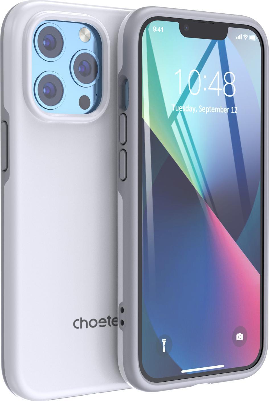 Maskë mbrojtëse Choetech MFM Anti-drop për iPhone 13 Pro, TPU PC, e bardhë