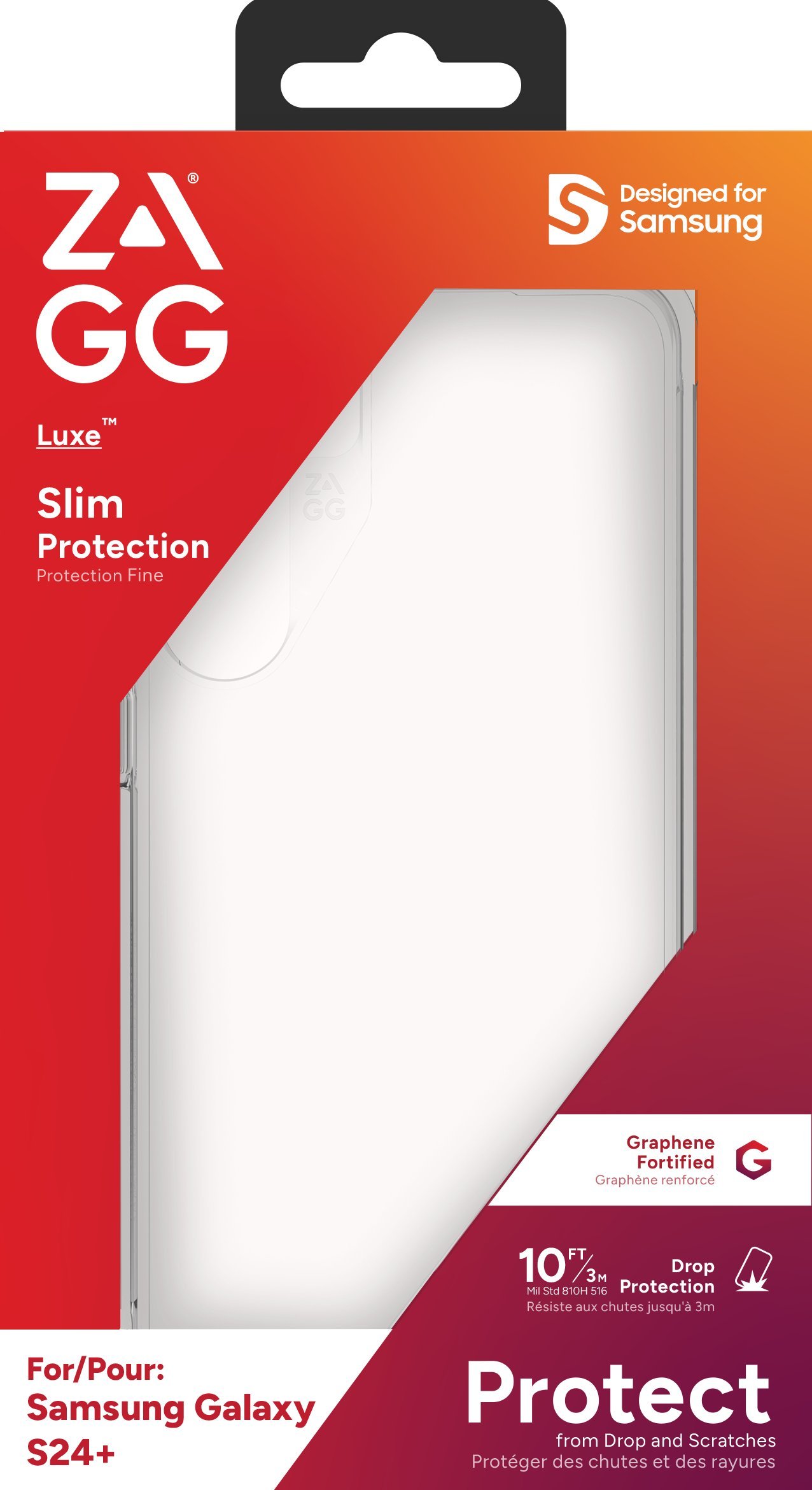 Заштитна маска ZAGG Luxe за Samsung Galaxy S24 Plus, проѕирна