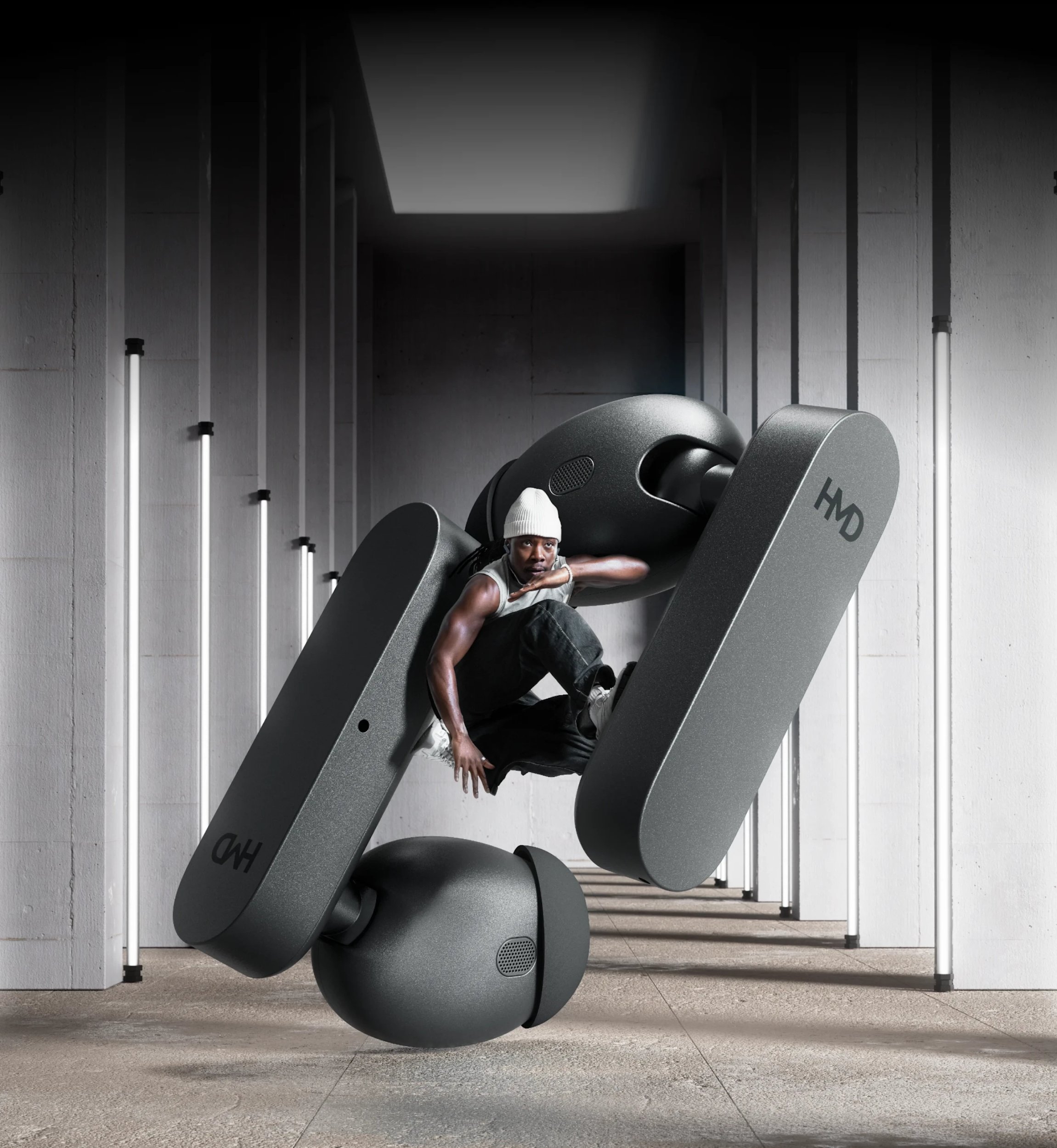 Kufje wireless HMD Amped Buds, in ear, Bluetooth, të zeza