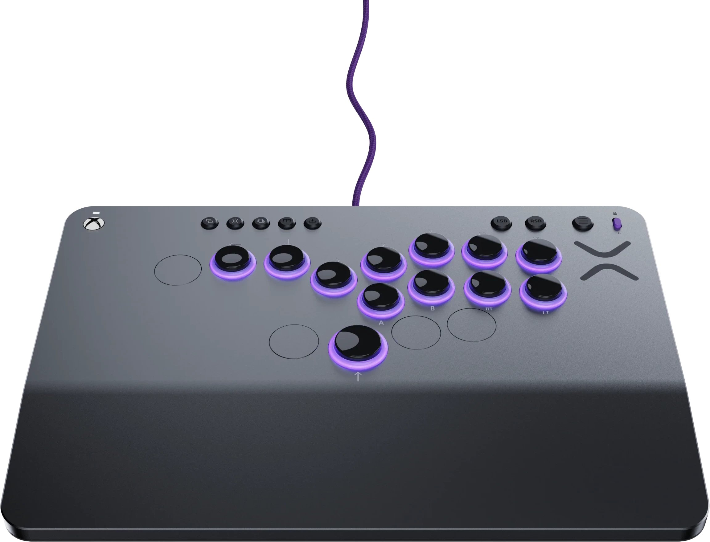 Kontroller lojërash Victrix Pro KO Leverless Fight Stick, Xbox dhe PC, 16 butona, gri metalike