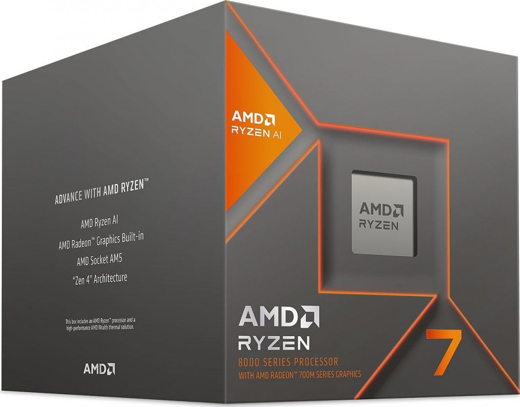 Procesor AMD Ryzen 7 8700G (100-100001236BOX), 4.2 GHz, 8 bërthama, Socket AM5, 16 MB, BOX