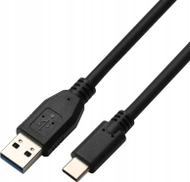 Kabllo USB Gogen USB A në USB C 3.0, 1 m, i zi