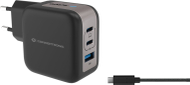 Karikues Conceptronic 3 Port GaN, 67W, USB PD dhe Quick Charge, i bardhë
