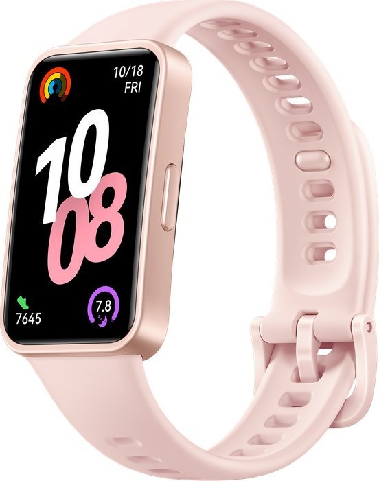 Byzylyk inteligjent Huawei Band 10, ekran 1.47" AMOLED, rezistent ndaj ujit 50 m, rozë