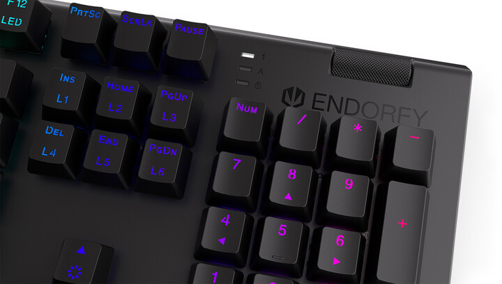 Tastierë Endorfy Omnis Blue, Kailh Blue, US, e zezë